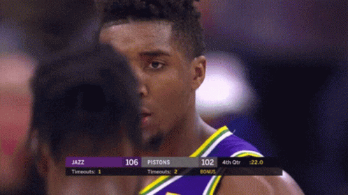 Jazz And Pistons Basketball Game GIF