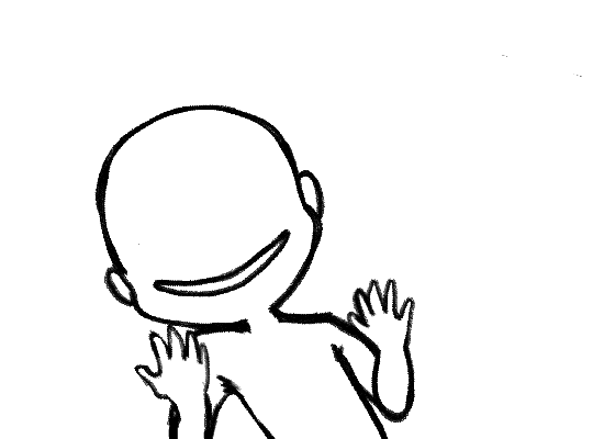 Jazz Hands No Face Animation GIF