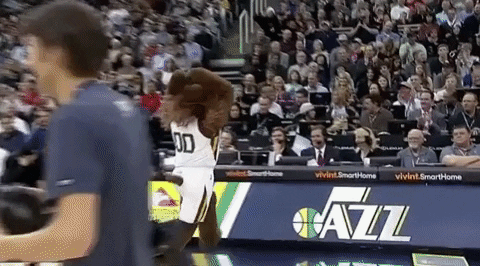 Jazz Mascot Bear Fired Up Ready To Learn GIF