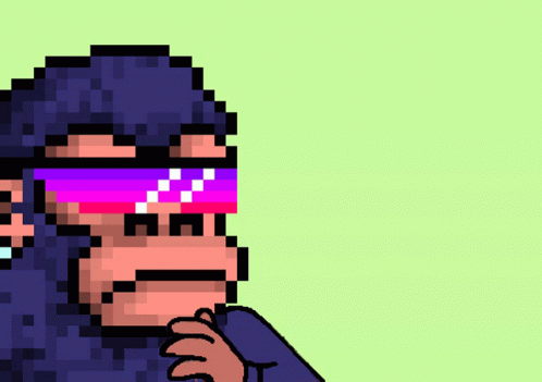 Pixelated Monkey Nft GIF