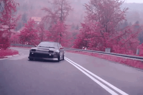 Jdm Black Car Drift Driving GIF