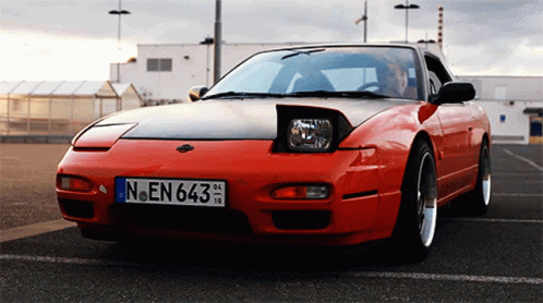 Jdm Cute Orange Nissan Lights GIF