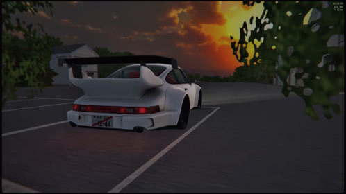Jdm Impressive White Porsche 911 Tail Lights GIF