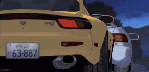 Jdm Initial D Animated Mazda Cars GIF
