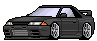 Jdm Pixel Black Car Lights GIF