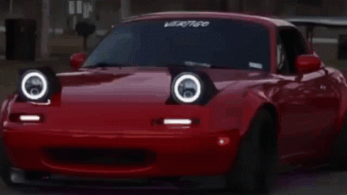 Jdm Red Mazda Miata Lights GIF