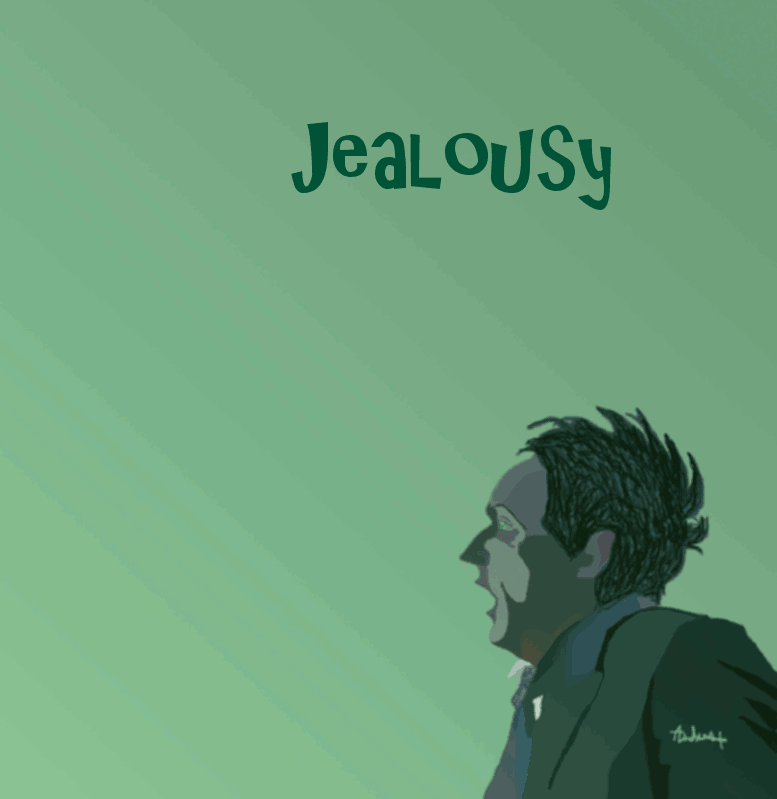 Jealous Text Animation GIF