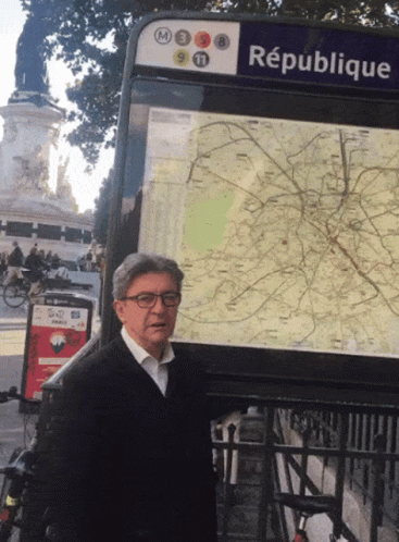 Jean-luc Mélenchon In Paris GIF