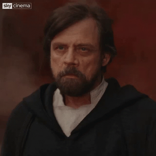 Jedi Mind Trick Luke Skywalker Shoulder Brush GIF