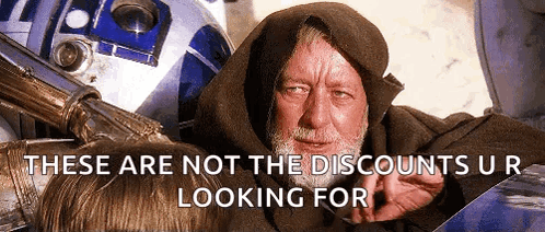 Jedi Mind Trick Not Discount Meme GIF