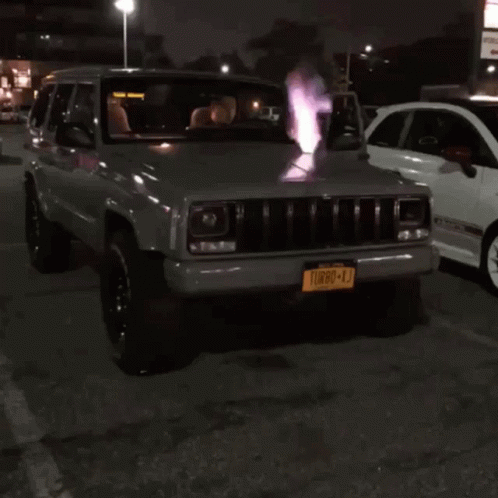 Jeep With Turbo-AJ License Plate GIF