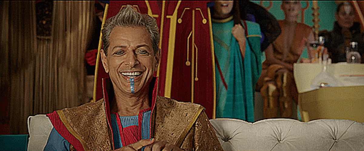 Jeff Goldblum From Smiling To Not Funny Reaction GIF