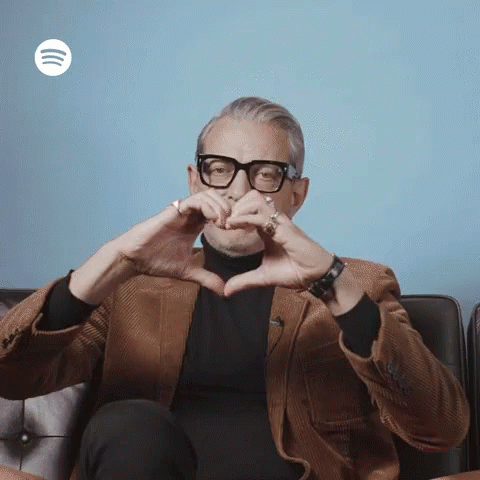 Jeff Goldblum Heart Sign GIF