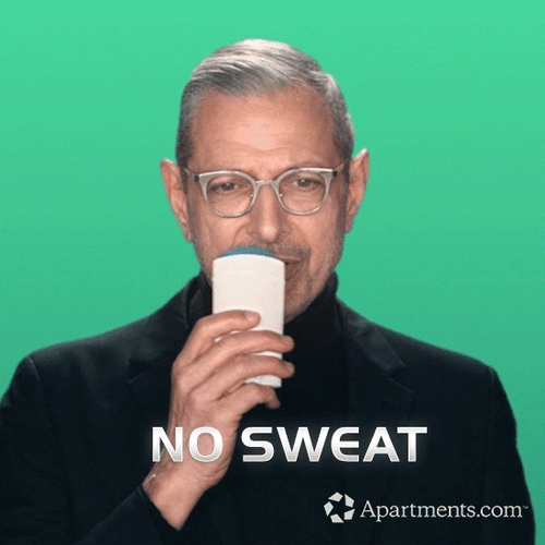Jeff Goldblum Saying No Sweat GIF