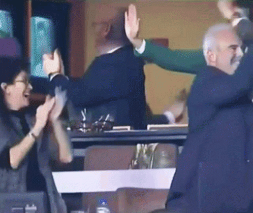 Jeff Lurie Team High Five GIF