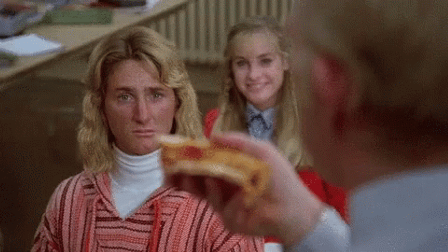 Jeff Spicoli Watching Someone Eating GIF