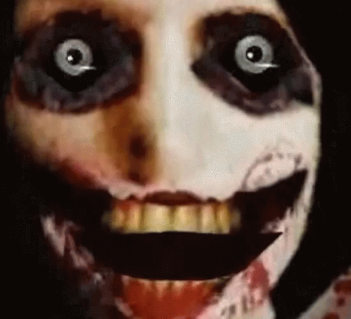 Jeff The Killer Close Up Horror Face GIF
