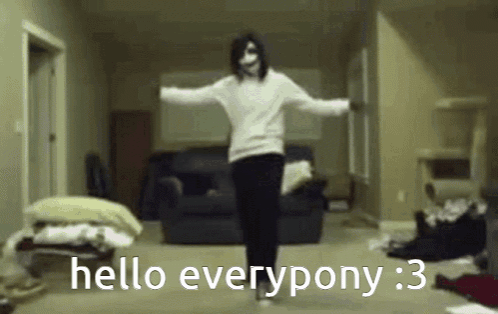 Jeff The Killer Hello Every Pony GIF
