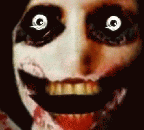 Jeff The Killer Laughing Horror Face GIF