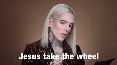 Jeffree Star Jesus Take The Wheel GIF