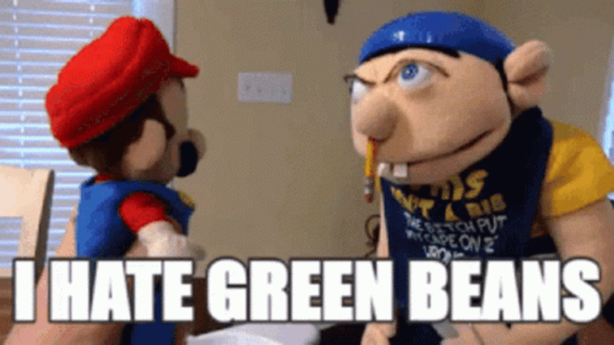 Jeffy Hate Green Beans GIF