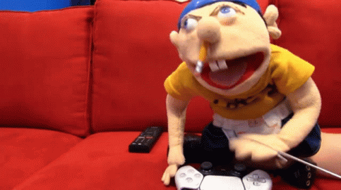 Jeffy Puppet And His Playstation GIF