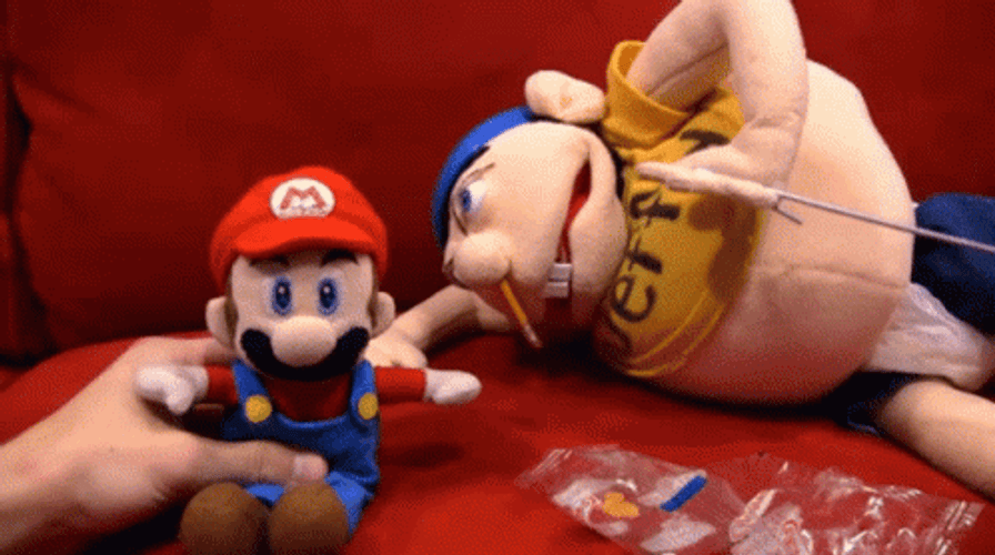 Jeffy With Mr Mario GIF