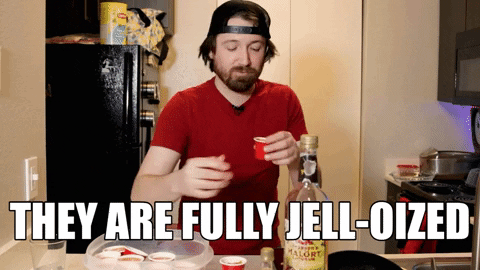 Jello Alcohol Shot Glass GIF