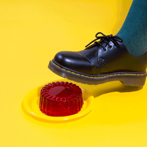 Jello Foot Smash Stop Motion GIF