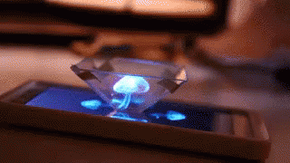 Jellyfish On Cell Phone Screen GIF