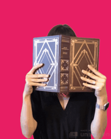 Jenn Robbins Reading Book GIF
