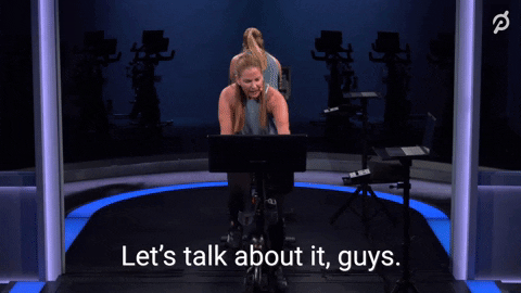 Jenn Sherman Peloton Workout Lets Talk GIF