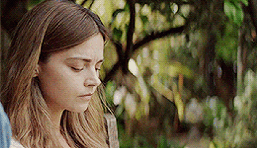 Jenna Coleman Looked To Someone GIF