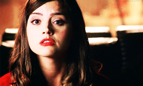Jenna Coleman Saying Something Disgusting GIF