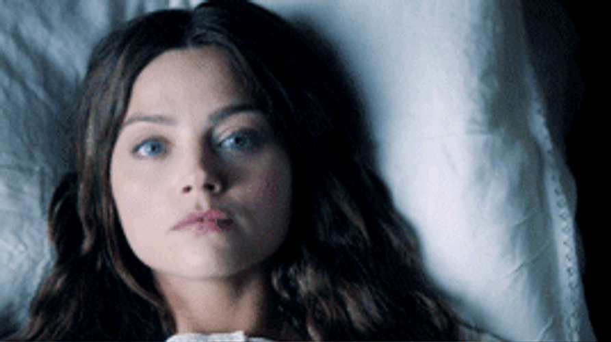 Jenna Coleman Staring Into Nothing GIF