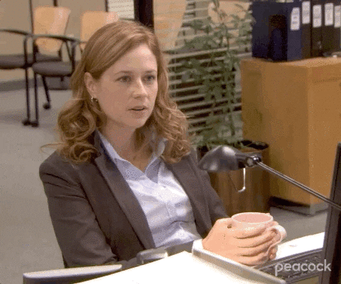 Jenna Fischer Sipping Tea GIF