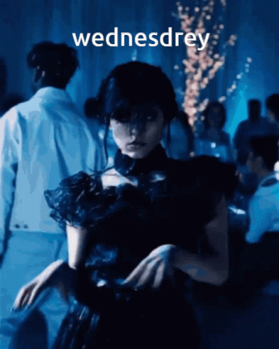 Jenna Ortega Wednesday Slow Approach Dancing GIF
