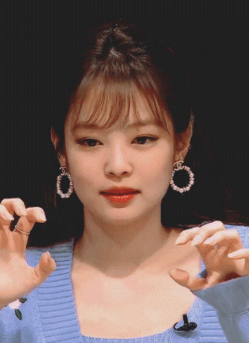 Jennie Cute Cat And Heart GIF