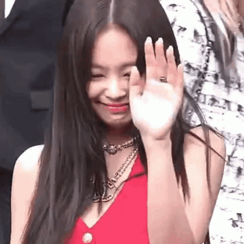 Jennie Kim Flying Kiss GIF