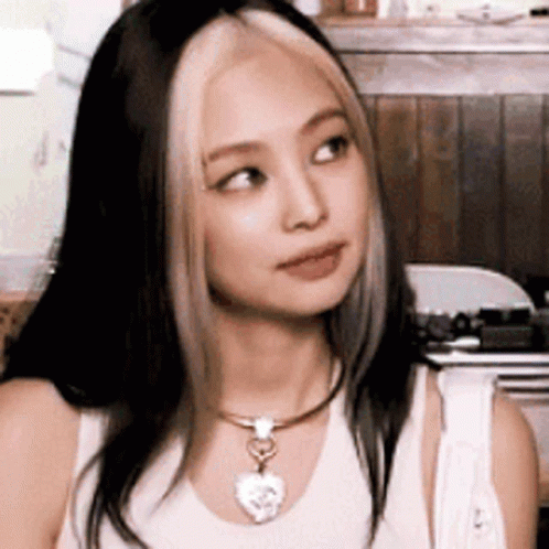 Jennie Kim Peace Sign GIF