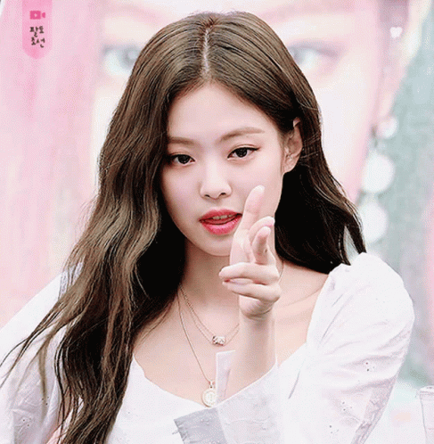 Jennie Kim Shooting With Finger GIF