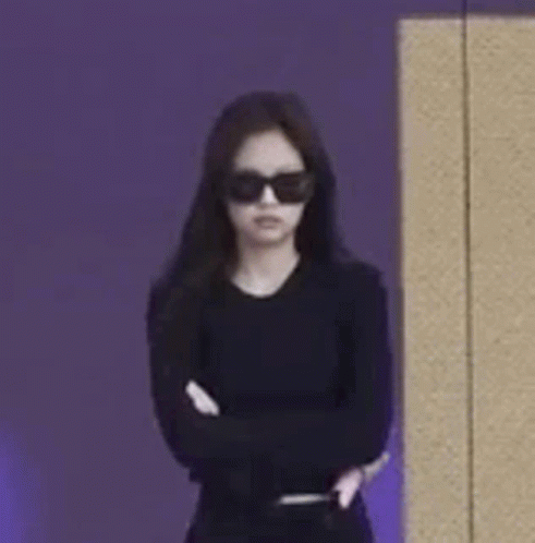 Jennie Kim Wearing Sunglasses GIF