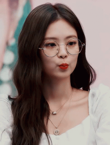 Jennie Kim With Eyeglasses GIF