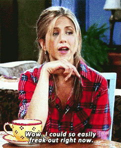 Jennifer Aniston Calm Freak Out GIF