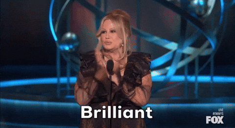 Jennifer Coolidge Clapping On Stage GIF