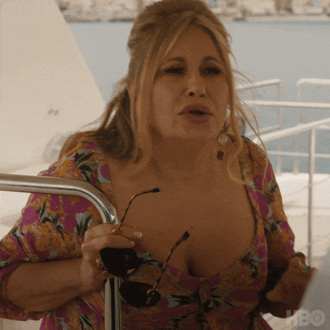 Jennifer Coolidge Scene From White Lotus GIF