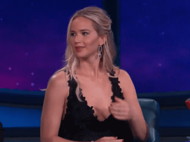 Jennifer Lawrence Black Dress GIF