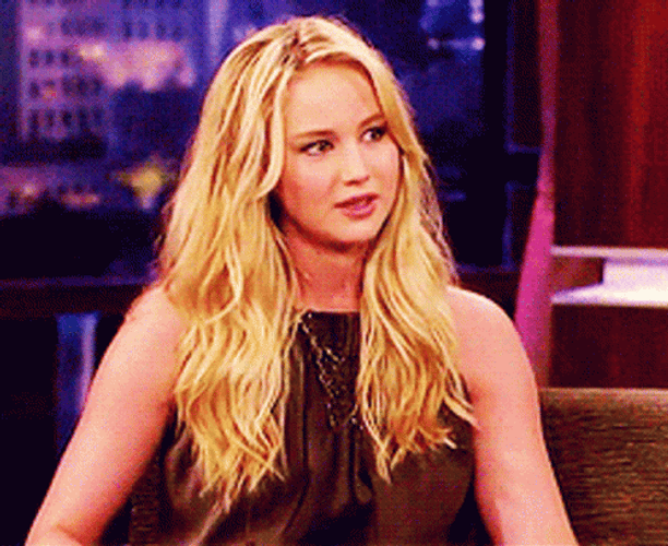 Jennifer Lawrence Gorgeous Blonde Hair GIF
