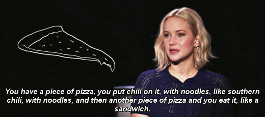 Jennifer Lawrence Ok Pizza Talk GIF