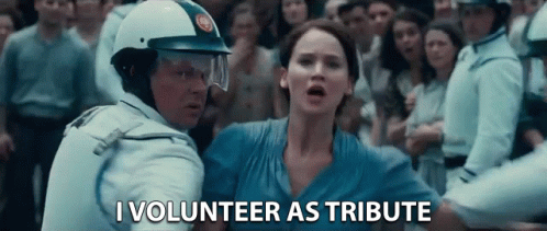 Jennifer Lawrence Pick Me I Volunteer As Tribute GIF